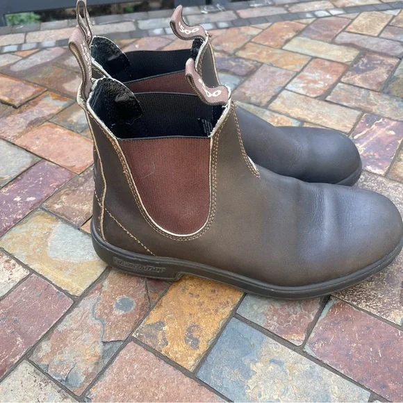 Blundstone #500 Pre-Loved Original Chelsea boot. Stout Brown - Picture 4 of 12
